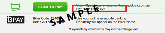 rapidpay reference number