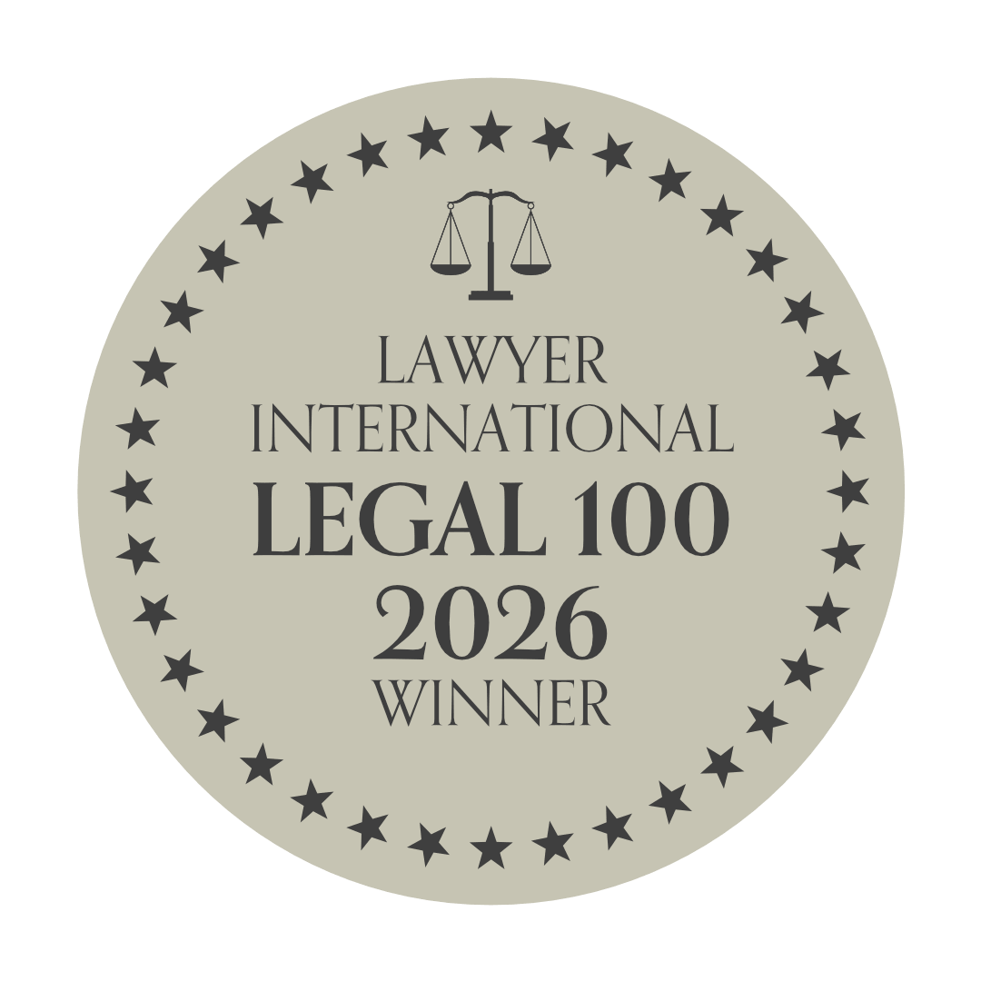 2026 Lawyer International Legal 100 Winner Award Logo